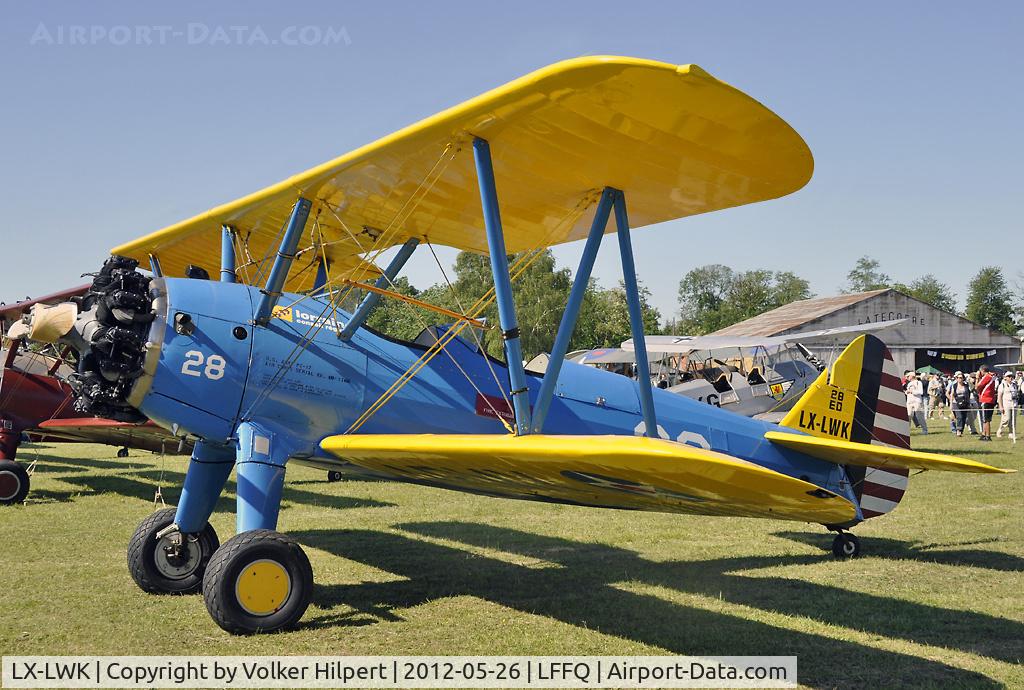 LX-LWK, Boeing PT-17 Kaydet (A75N1) C/N 273, at lffq