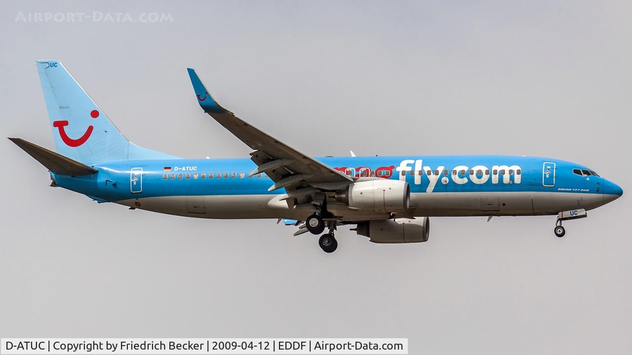 D-ATUC, 2006 Boeing 737-8K5 C/N 34684, on final at Frankfurt