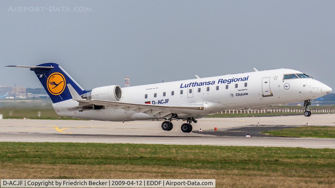 D-ACJF, 1996 Canadair CRJ-100LR (CL-600-2B19) C/N 7200, departure via RW18W