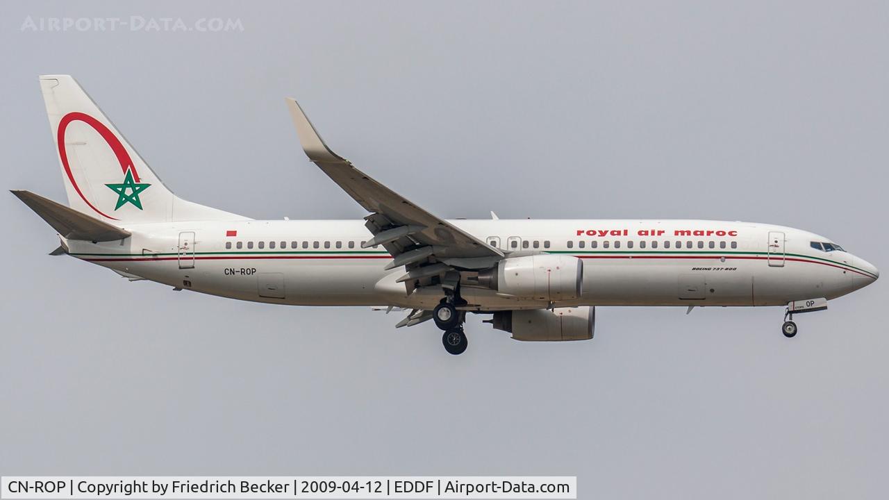 CN-ROP, 2008 Boeing 737-8B6 C/N 33066, on final at Frankfurt