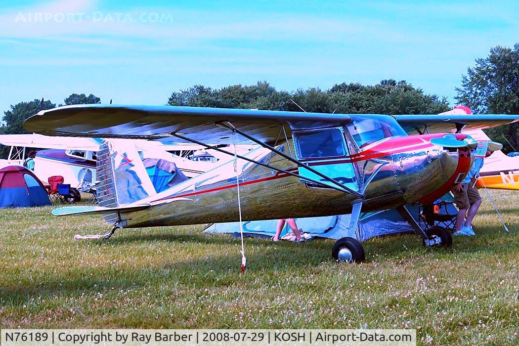 N76189, 1946 Cessna 120 C/N 10586, Cessna 120 [10586] Oshkosh-Wittman Regional~N 29/07/2008