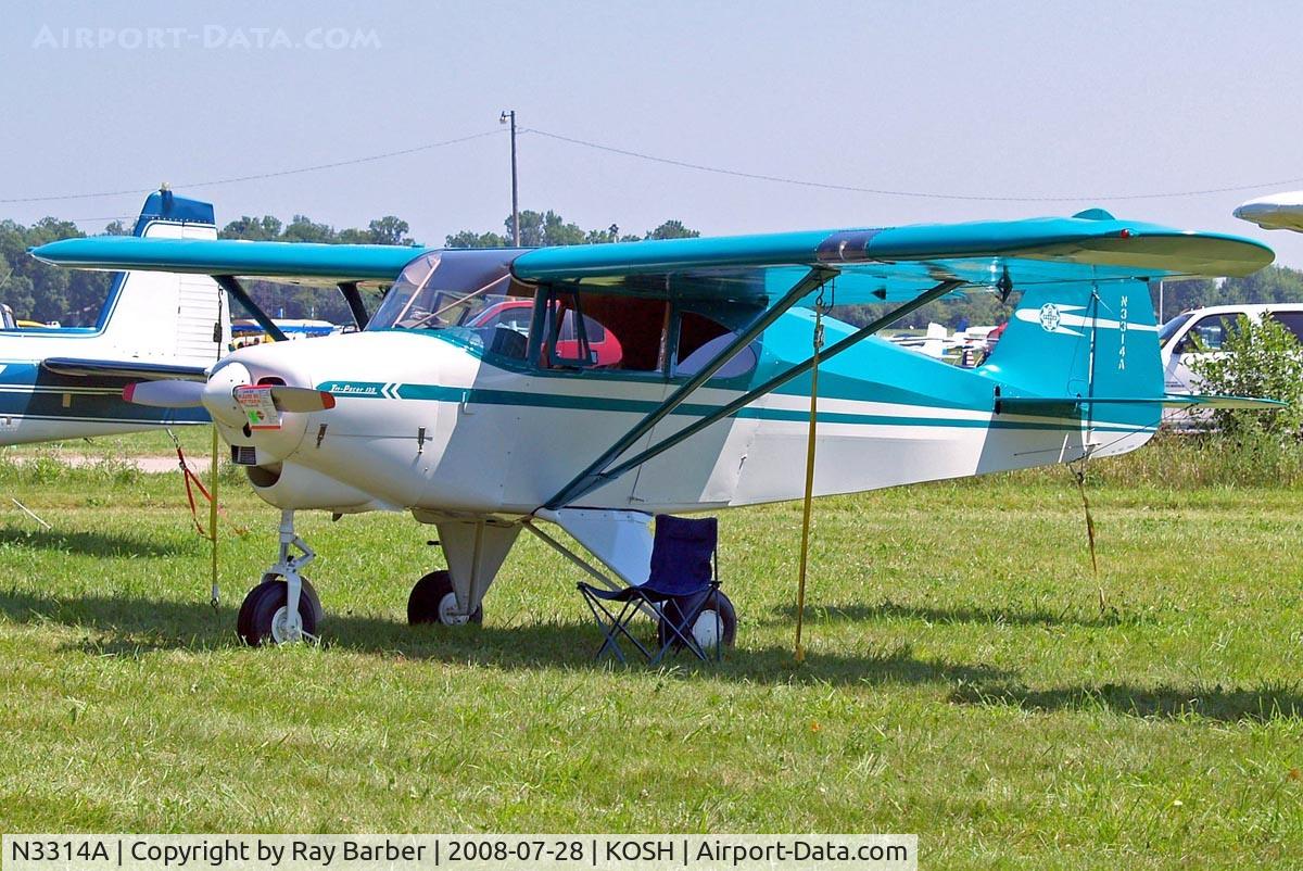N3314A, 1953 Piper PA-22 Tri-Pacer C/N 22-1589, Piper PA-22-150 Tri-Pacer [22-1589] Oshkosh-Wittman Regional~N 28/07/2008