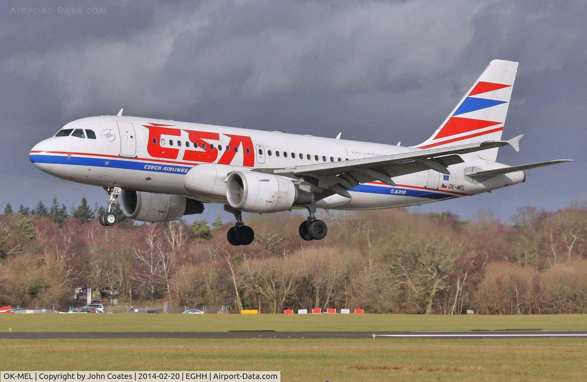 OK-MEL, 2007 Airbus A319-112 C/N 3094, Arriving for repaint to latest livery