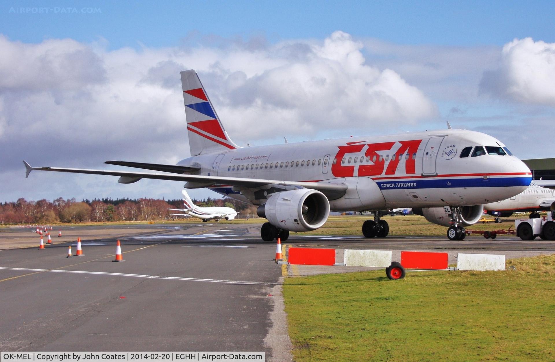 OK-MEL, 2007 Airbus A319-112 C/N 3094, Being towed to paintshop