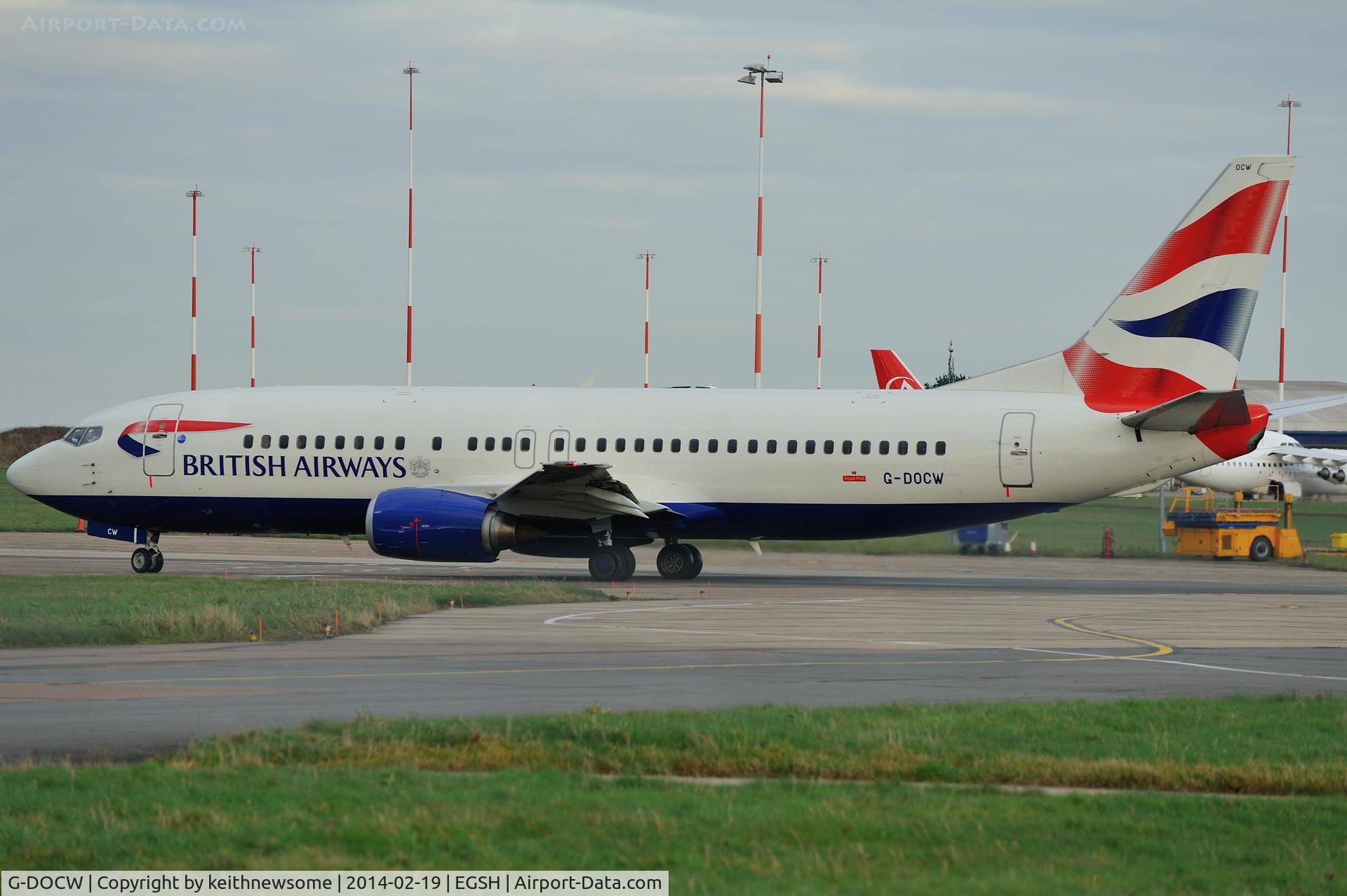 G-DOCW, 1992 Boeing 737-436 C/N 25856, Leaving following maintenance !