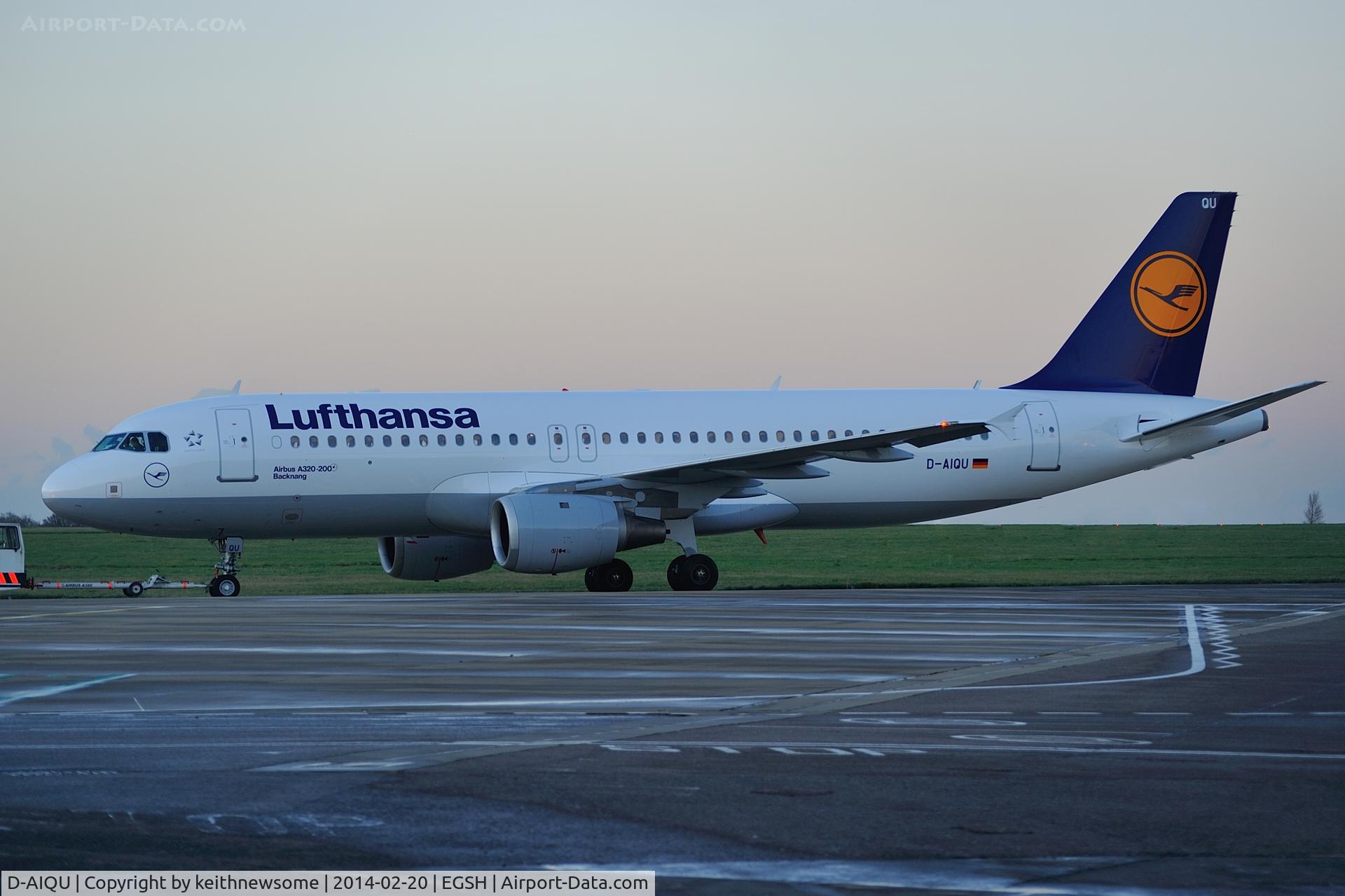 D-AIQU, 2000 Airbus A320-211 C/N 1365, Leaving following re-spray !