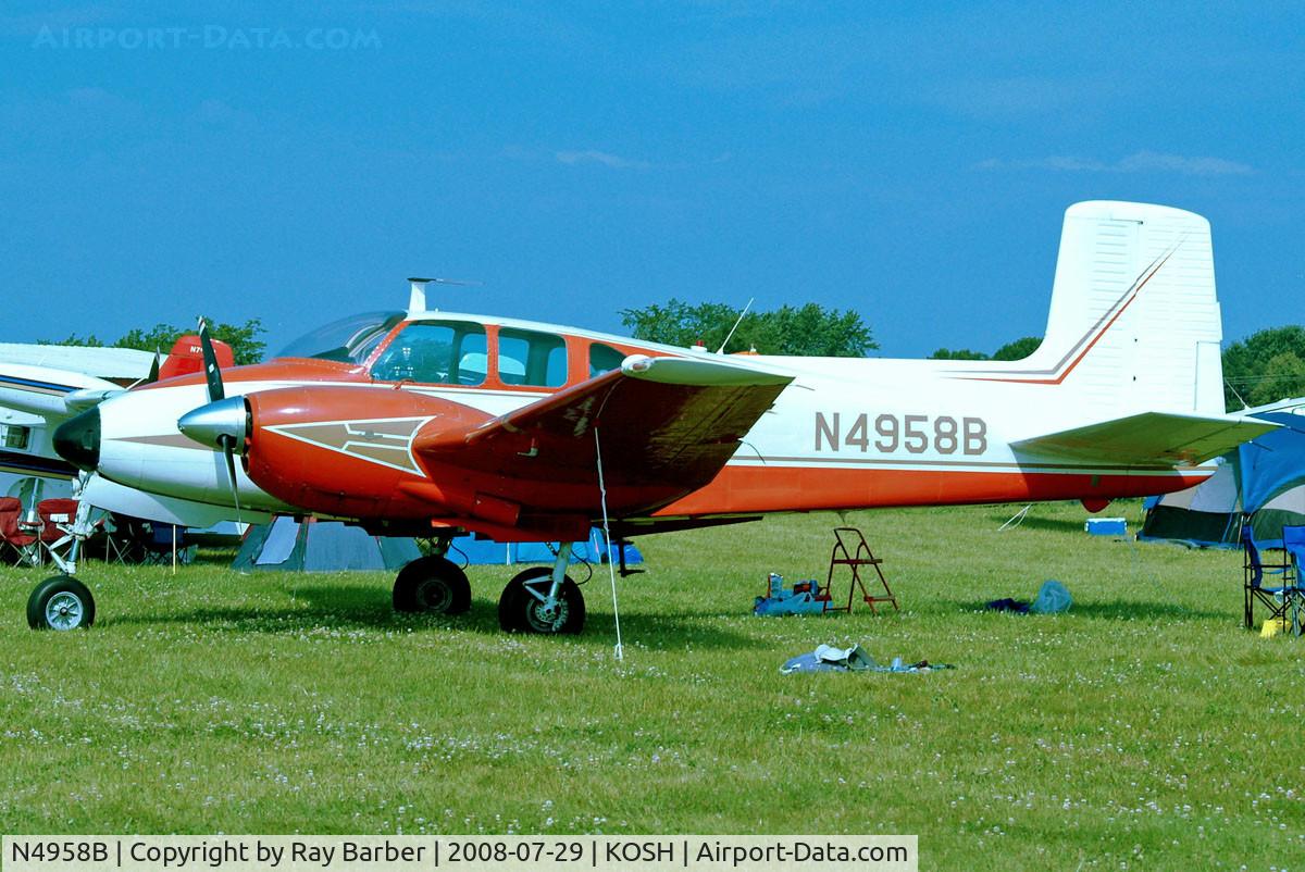 N4958B, 1955 Beech C-50 Twin Bonanza C/N CH-354, Beech C50 Twin Bonanza [CH-354] Oshkosh-Wittman Regional~N 29/07/2008