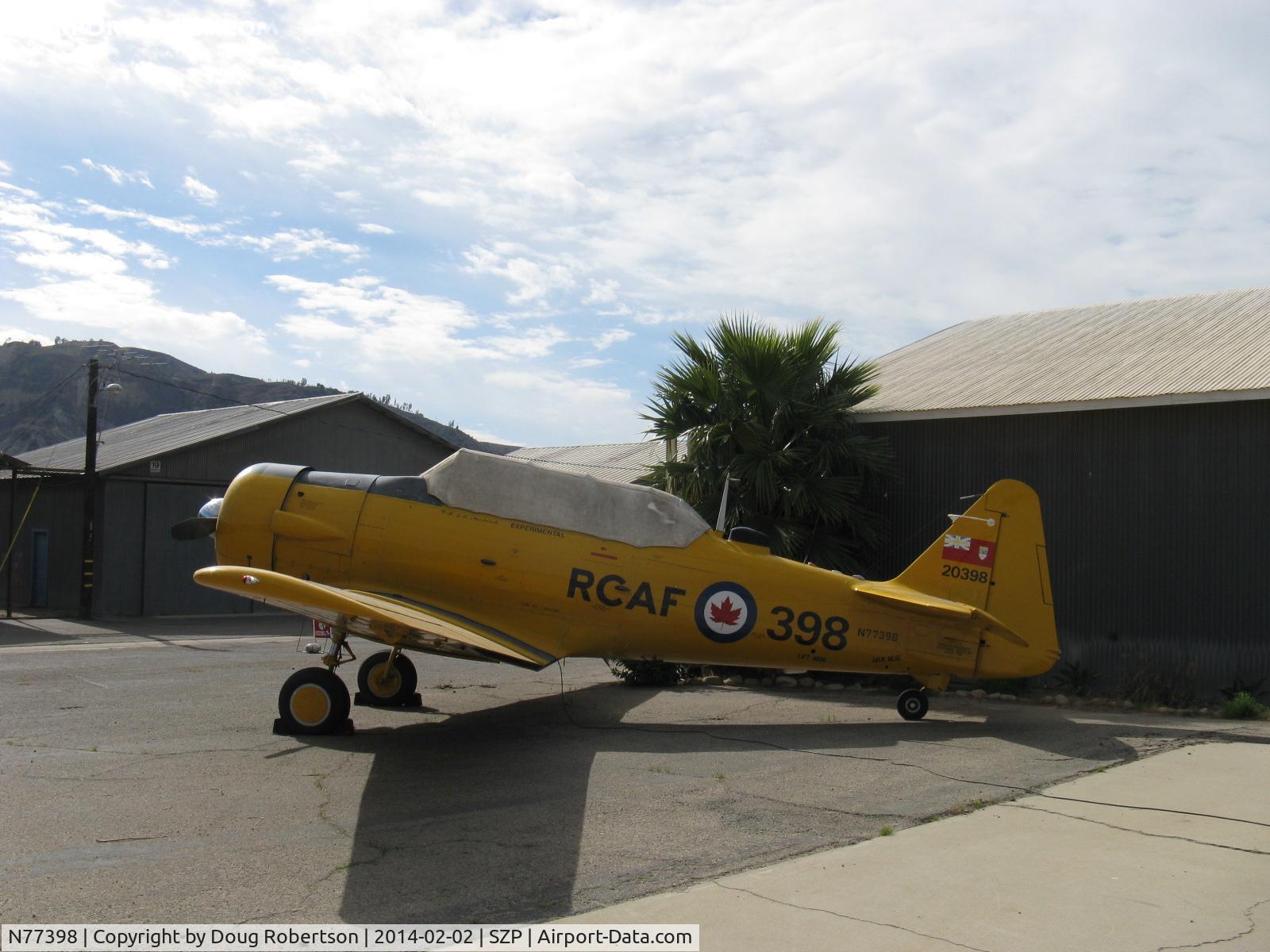 N77398, 1952 Canadian Car & Foundry Harvard MK IV C/N CCF4-189, 1952 Canadian Car & Foundry HARVARD Mk IV 'Sweet as Candy', P&W R-1340 600 Hp, Experimental class