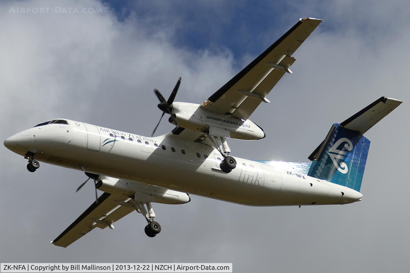 ZK-NFA, 2008 De Havilland Canada DHC-8-311 Dash 8 C/N 659, finals to 20