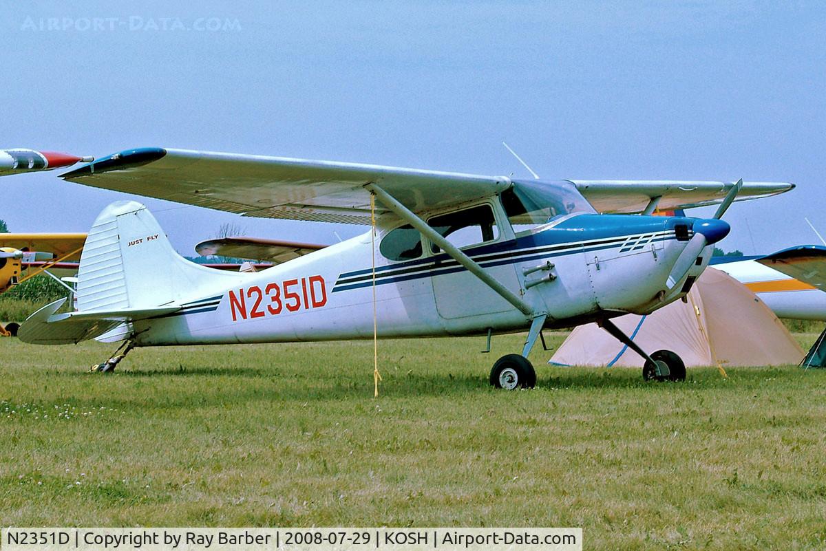 N2351D, 1952 Cessna 170B C/N 20503, Cessna 170B [20503] Oshkosh-Wittman Regional~N 29/07/2008