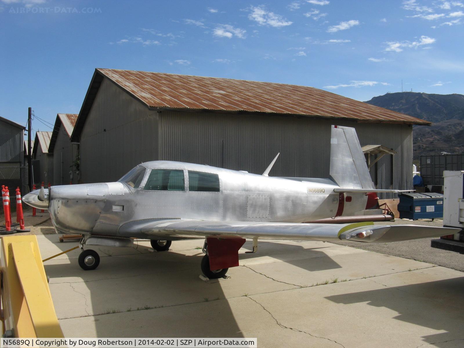 N5689Q, 1965 Mooney M20C Ranger C/N 3043, 1965 Mooney M20C, Lycoming O&VO-360 180 Hp, LASAR mod by STC to wing/fuselage area to lower stall speed. Still not repainted.