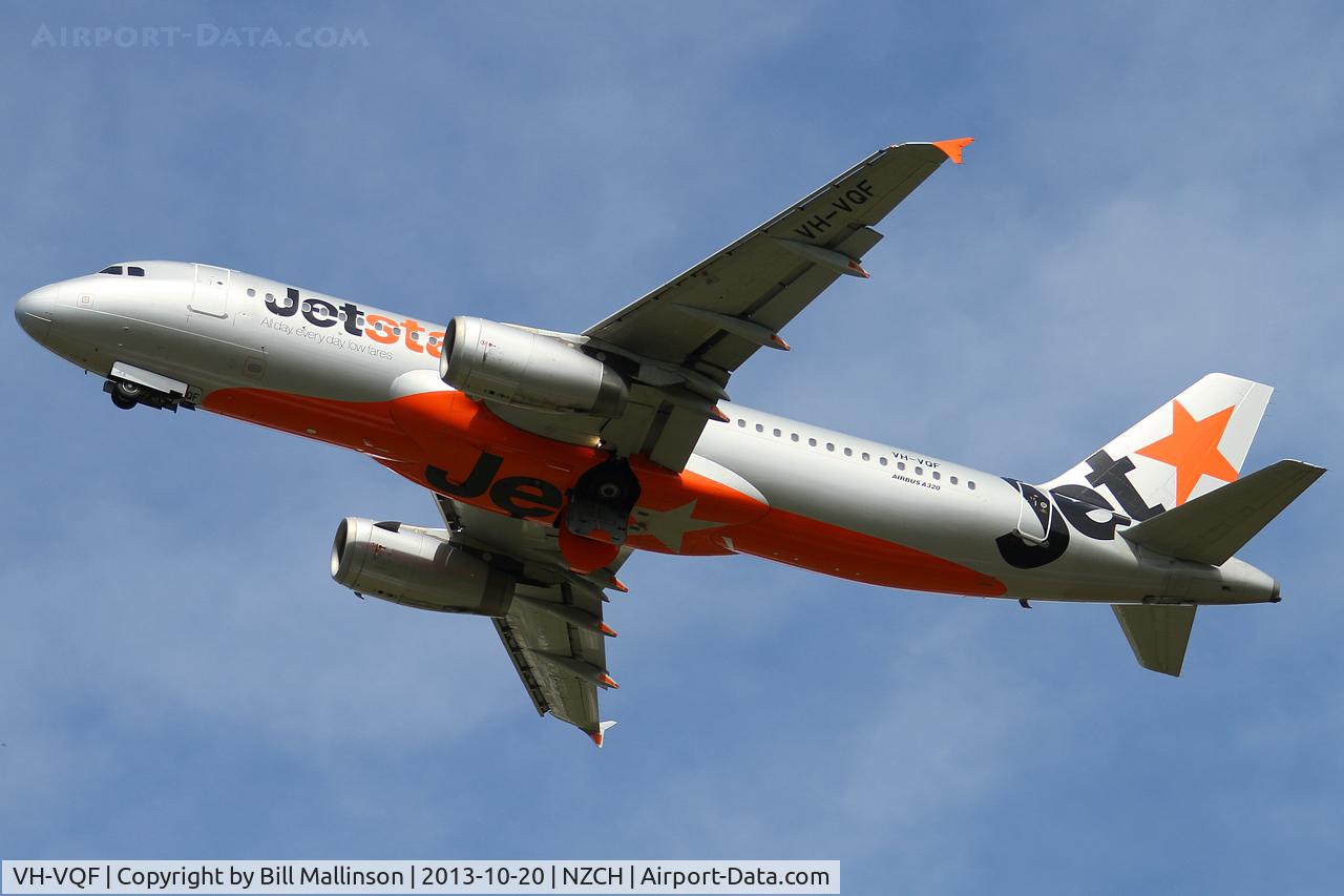 VH-VQF, 2008 Airbus A320-232 C/N 3474, away from 02