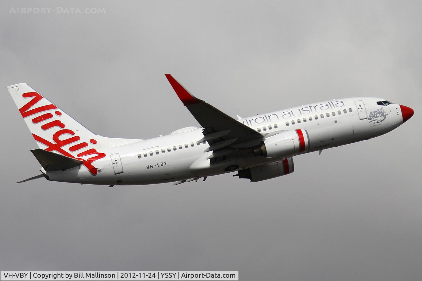 VH-VBY, 2005 Boeing 737-7FE C/N 34323, away from 34l
