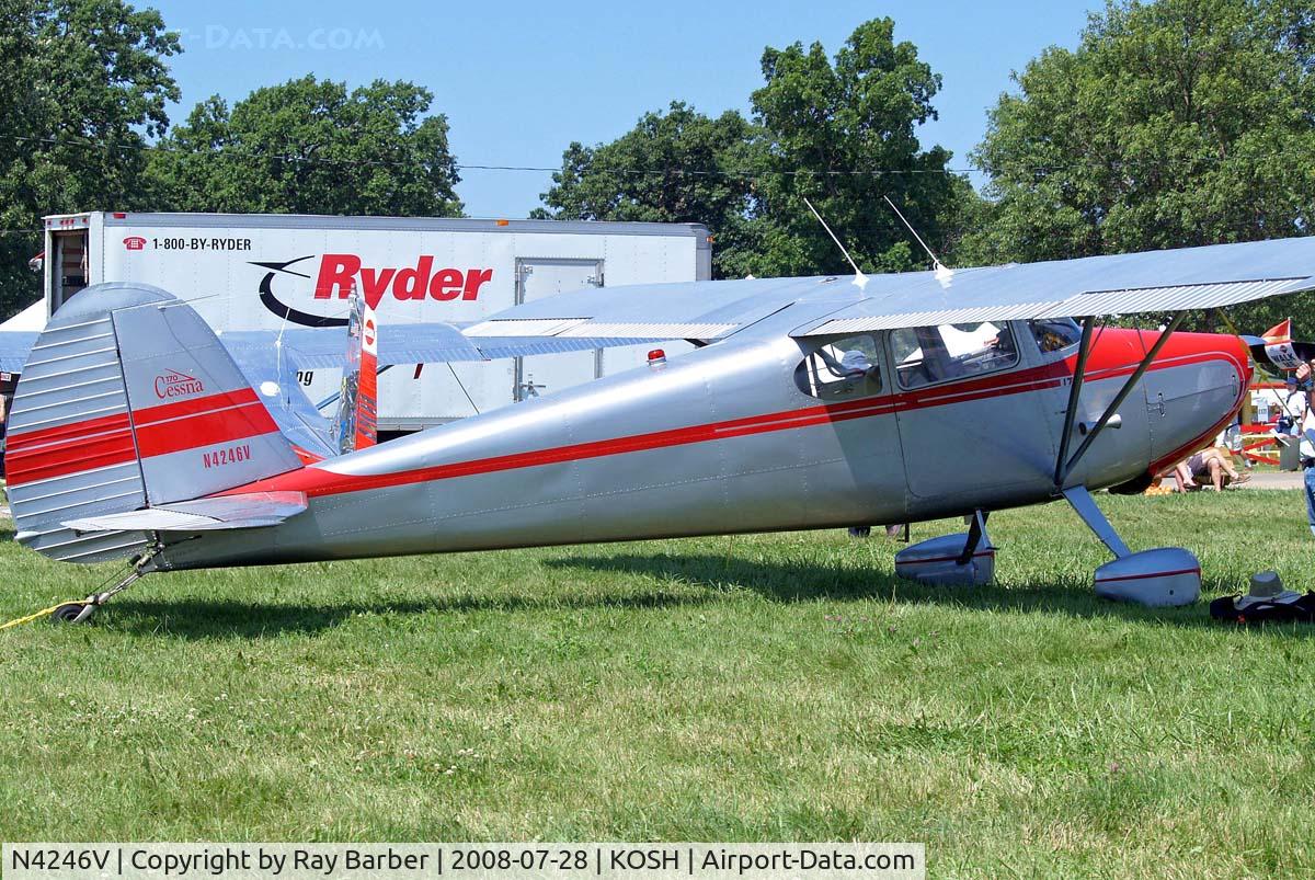 N4246V, 1948 Cessna 170 C/N 18602, Cessna 170 [18602] Oshkosh-Wittman Regional~N 28/07/2008