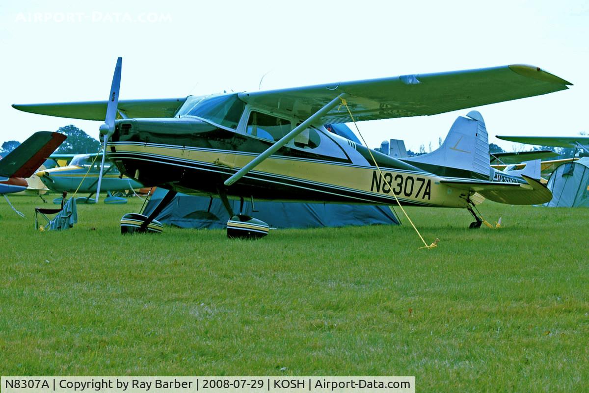 N8307A, 1952 Cessna 170B C/N 25159, Cessna 170B [25159] Oshkosh-Wittman Regional~N 29/07/2008