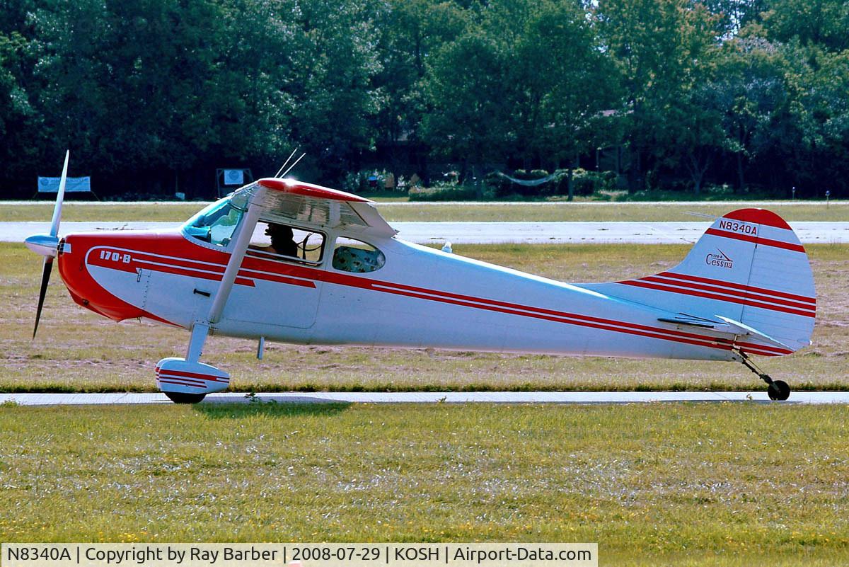 N8340A, 1952 Cessna 170B C/N 25192, Cessna 170B [25192] Oshkosh-Wittman Regional~N 29/07/2008