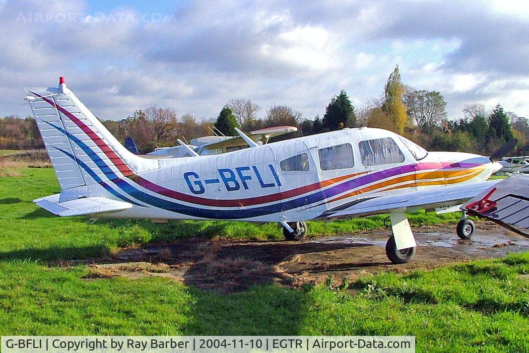 G-BFLI, 1977 Piper PA-28R-201T Cherokee Arrow III C/N 28R-7803134, Piper PA-28R-201T Turbo Arrow III [28R-7803134] Elstree~G 10/11/2004