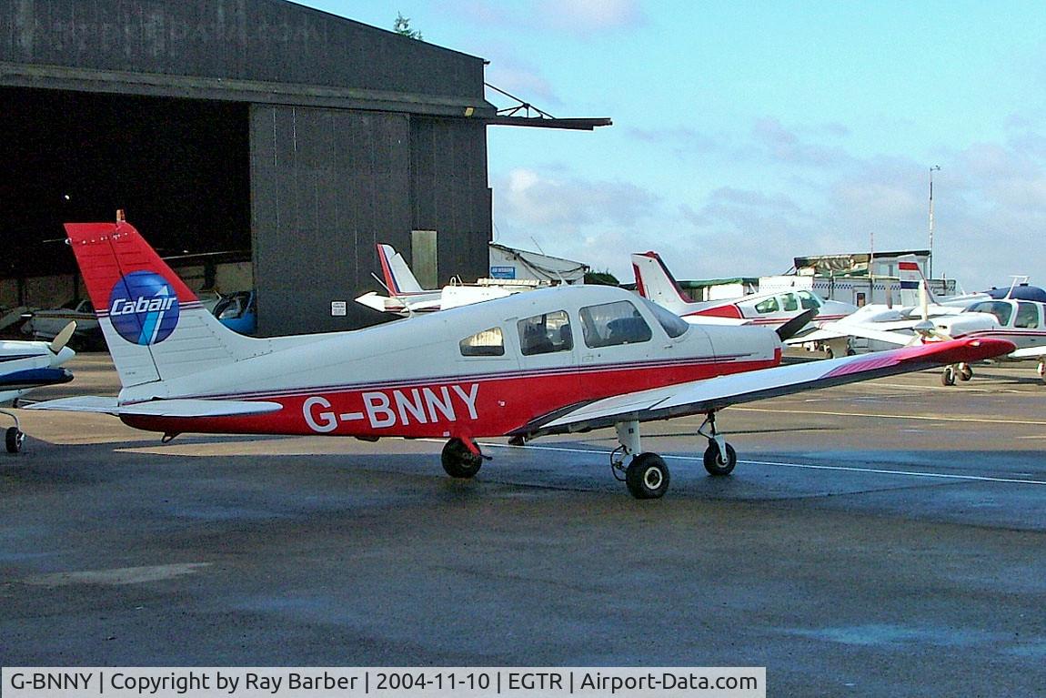 G-BNNY, 1980 Piper PA-28-161 Cherokee Warrior II C/N 28-8016084, Piper PA-28-161 Warrior II [28-8016084] (Cabair) Elstree~G 10/11/2004