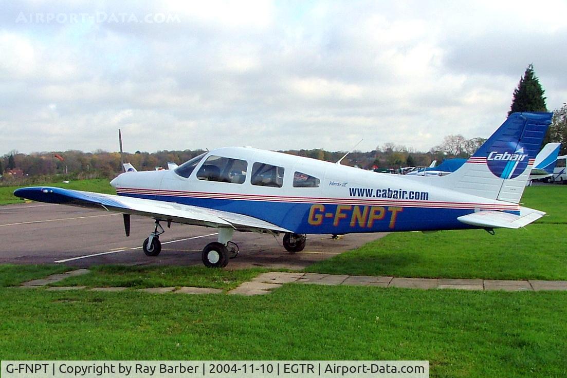 G-FNPT, 2002 Piper PA-28-161 Warrior III C/N 2842163, Piper PA-28-161 Warrior III  [2841263] (Cabair) Elstree~G 10/11/2004