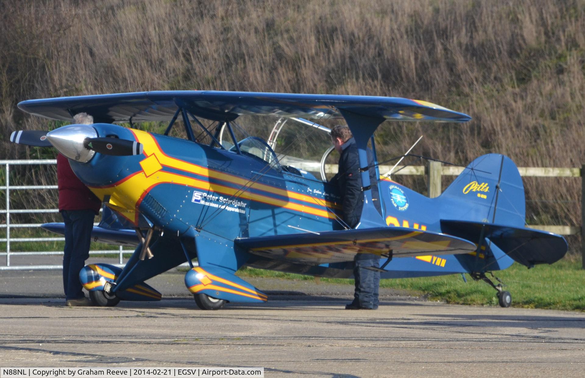 N88NL, 1988 Christen Pitts S-2B Special C/N 5147, Parked at Old Buckenham.