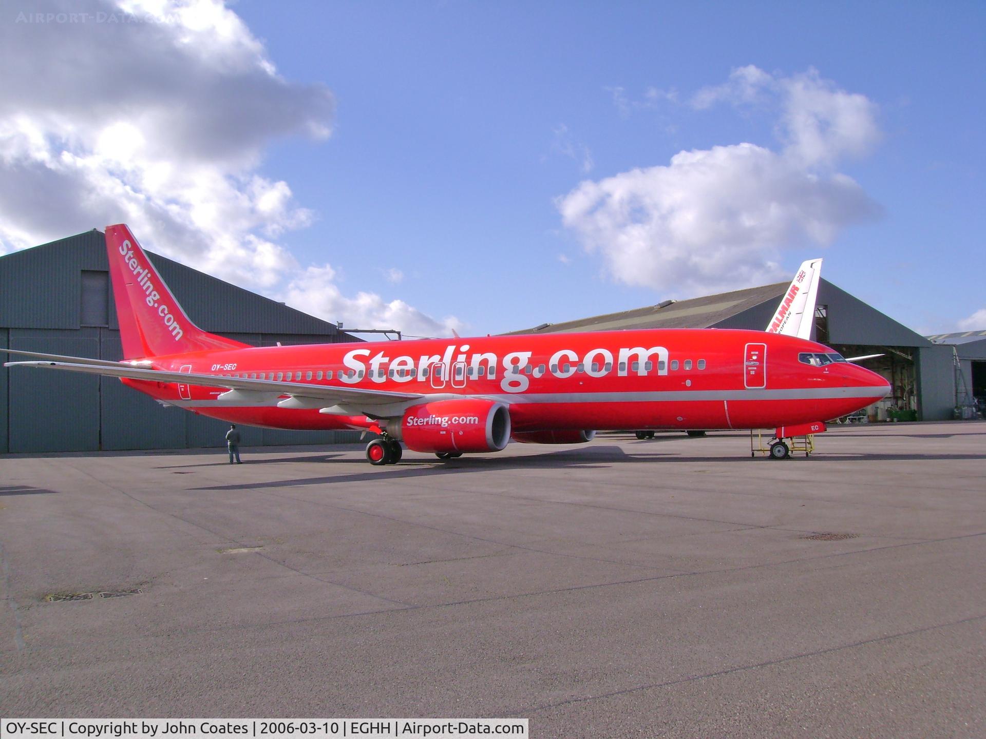 OY-SEC, 1999 Boeing 737-8Q8 C/N 28221, Just painted