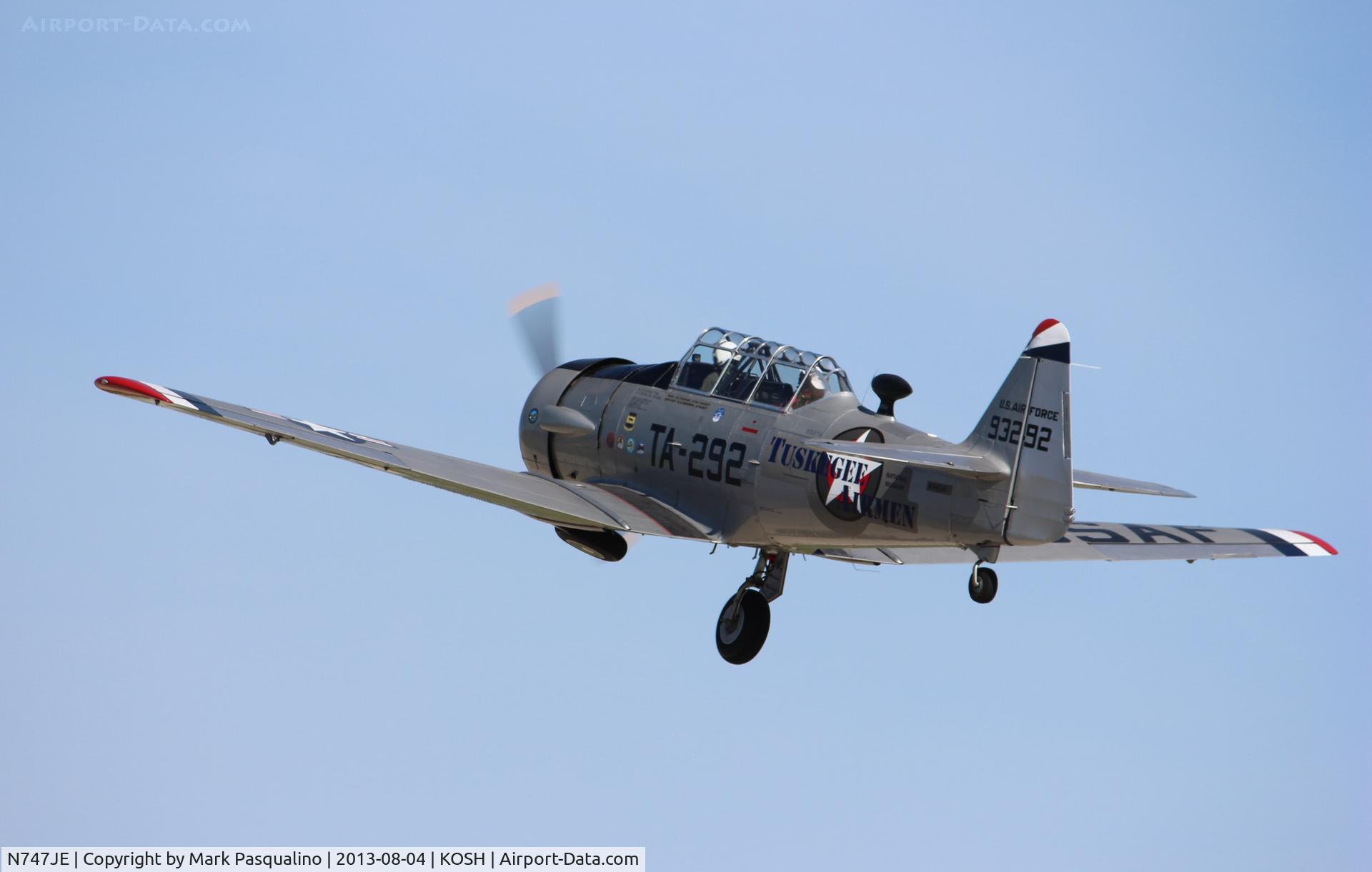 N747JE, 1958 North American AT-6G Texan C/N 168-394 (49-3292), North American AT-6G