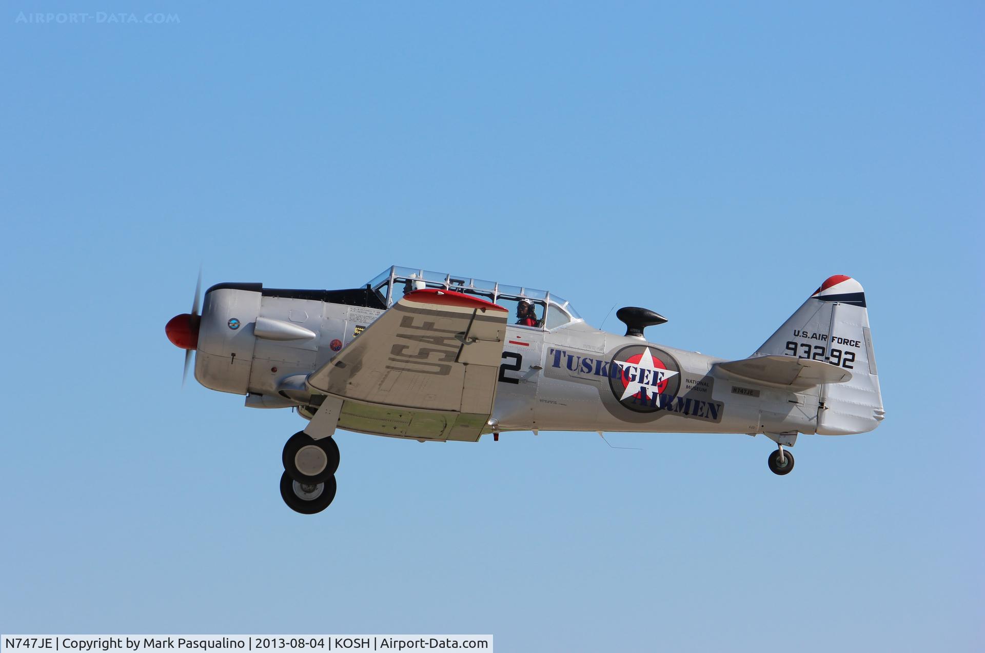 N747JE, 1958 North American AT-6G Texan C/N 168-394 (49-3292), North American AT-6G