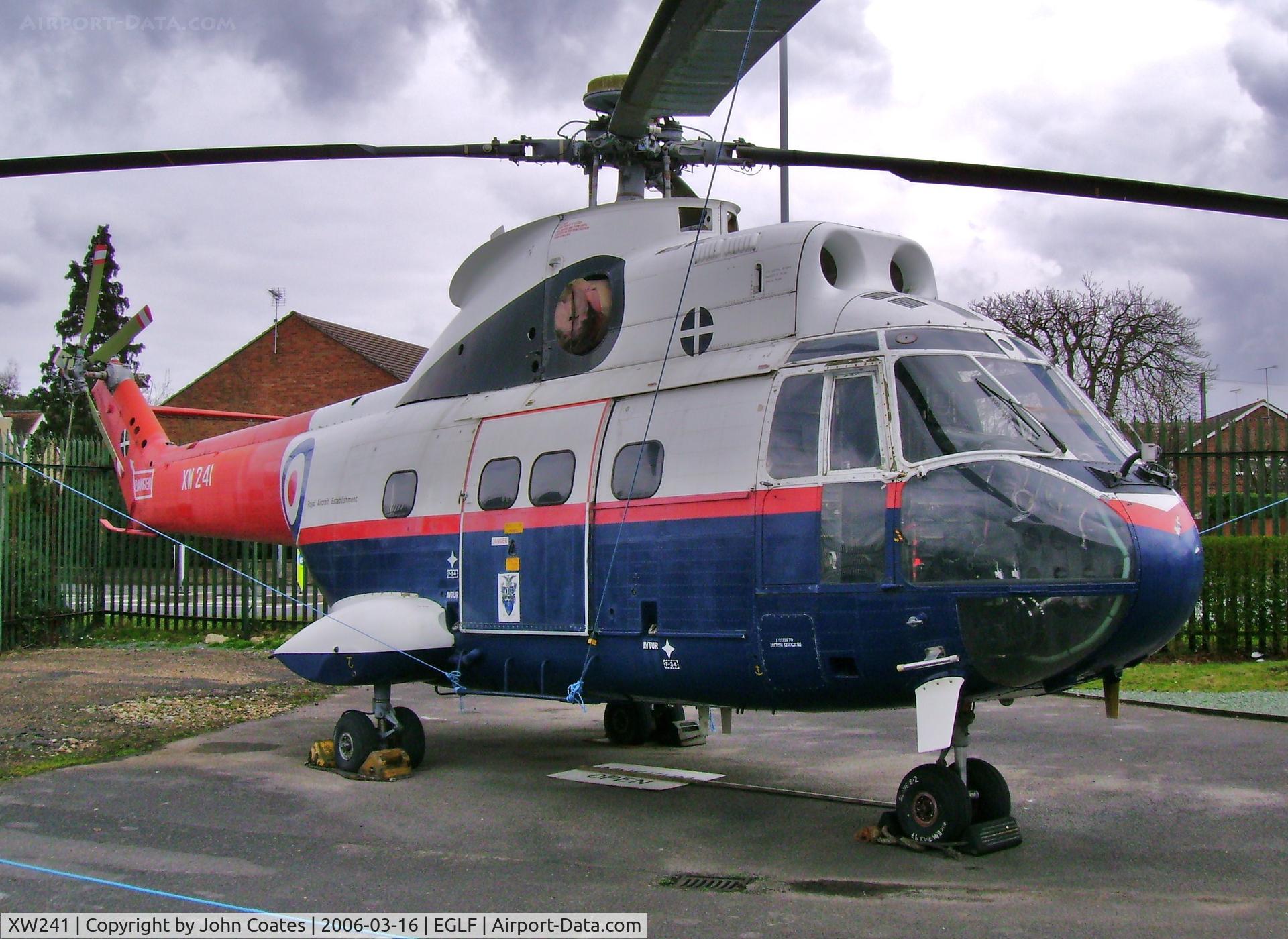 XW241, 1968 Aerospatiale SA-330E Puma HC-1 C/N 08 (prototype), At FAST museum