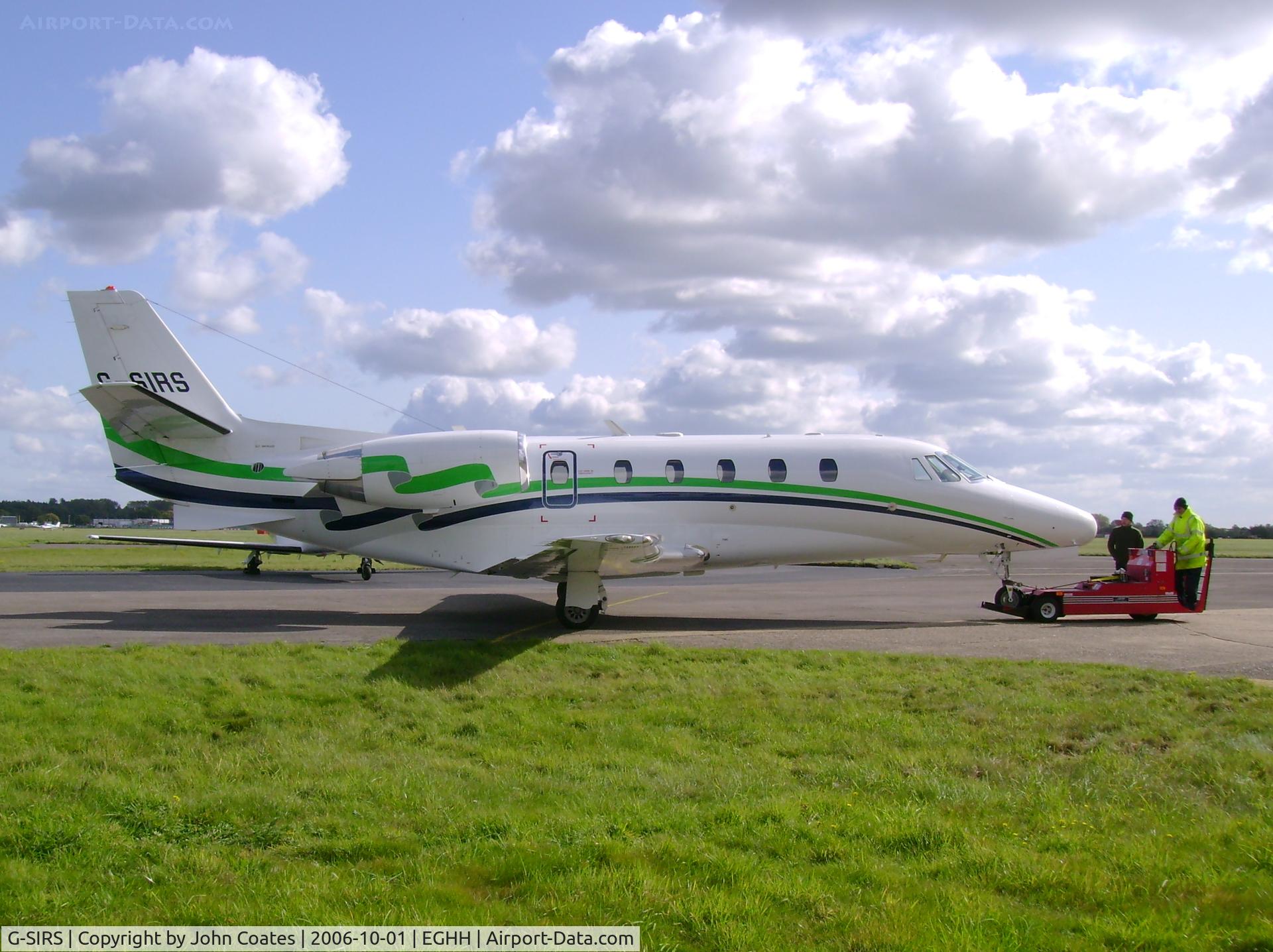 G-SIRS, 2001 Cessna 560XL Citation Excel C/N 560-5185, At CSE