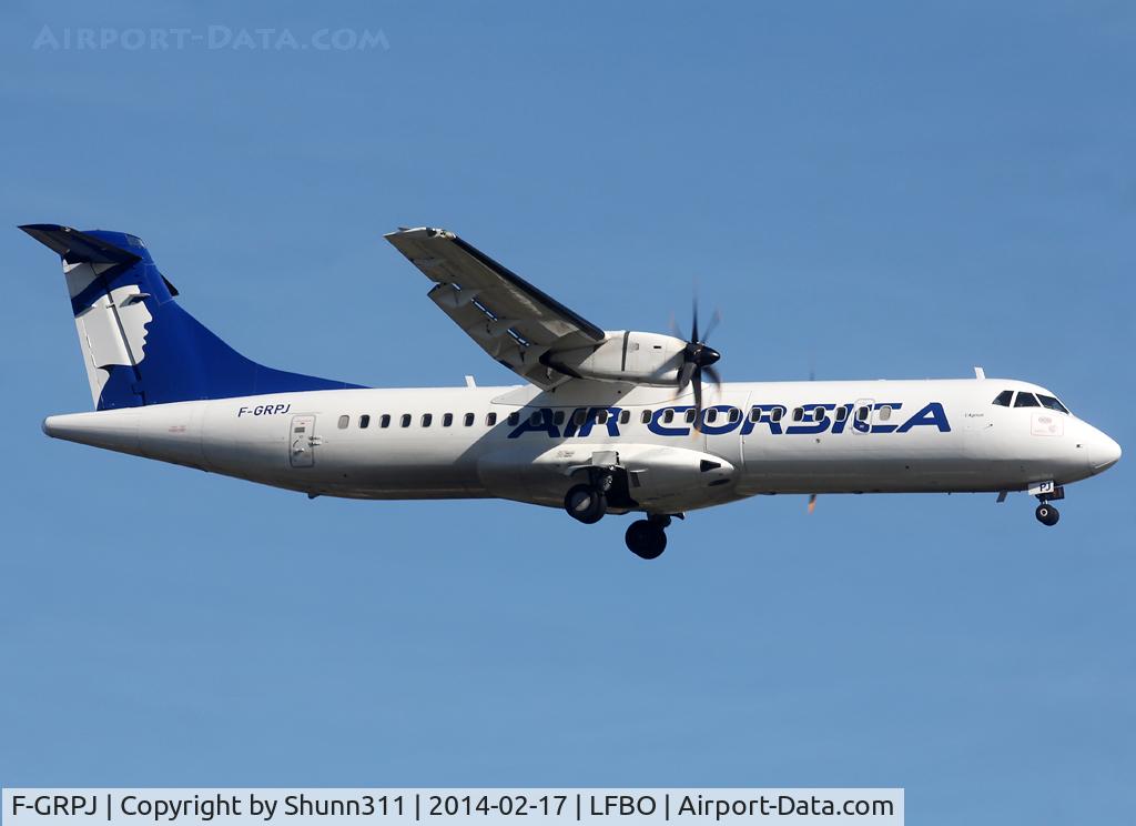 F-GRPJ, 2005 ATR 72-212A C/N 724, Landing rwy 14R