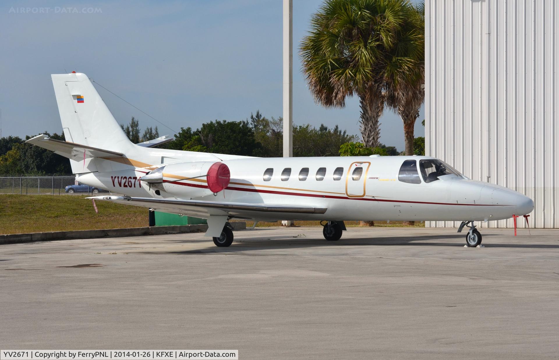 YV2671, 1987 Cessna S550 Citation IIS C/N S550-0146, Caracas based Ce550 parked in FXE.