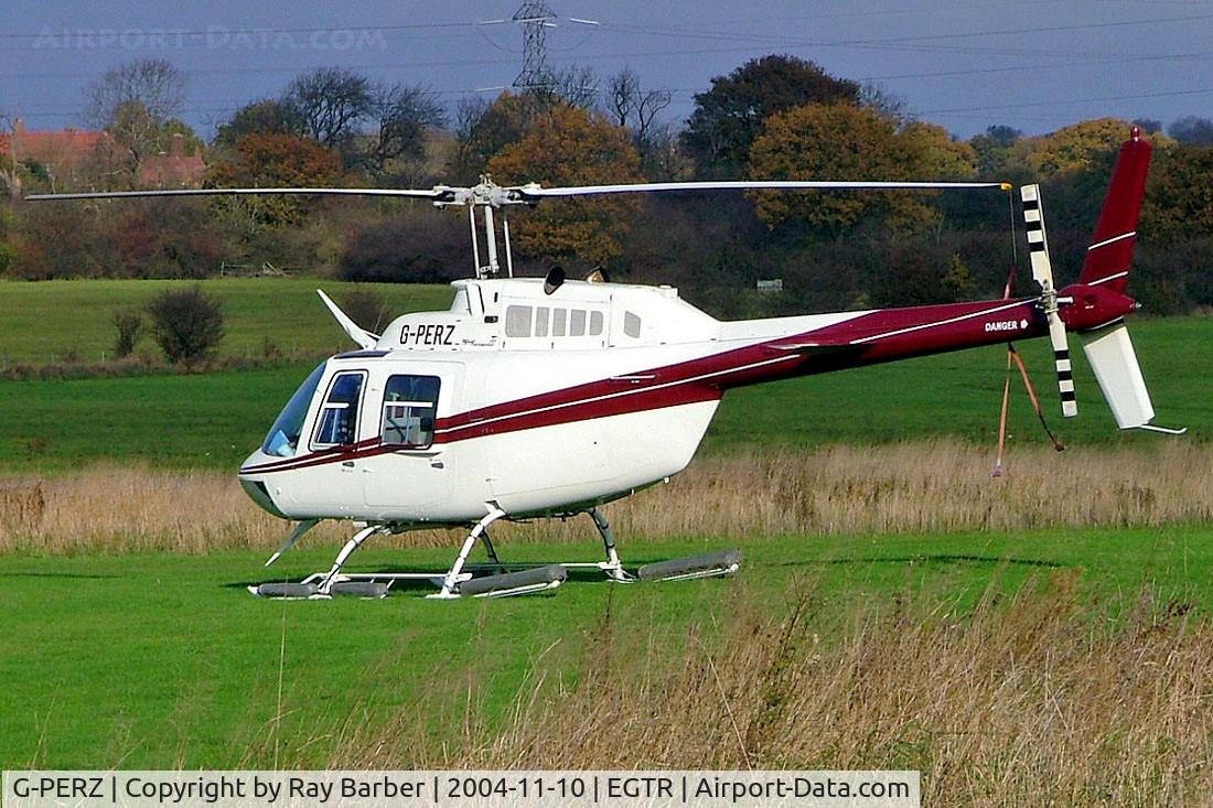 G-PERZ, 1996 Bell 206B JetRanger III C/N 4411, Bell 206B-3 Jet Ranger III [4411] Elstree~G 10/11/2004