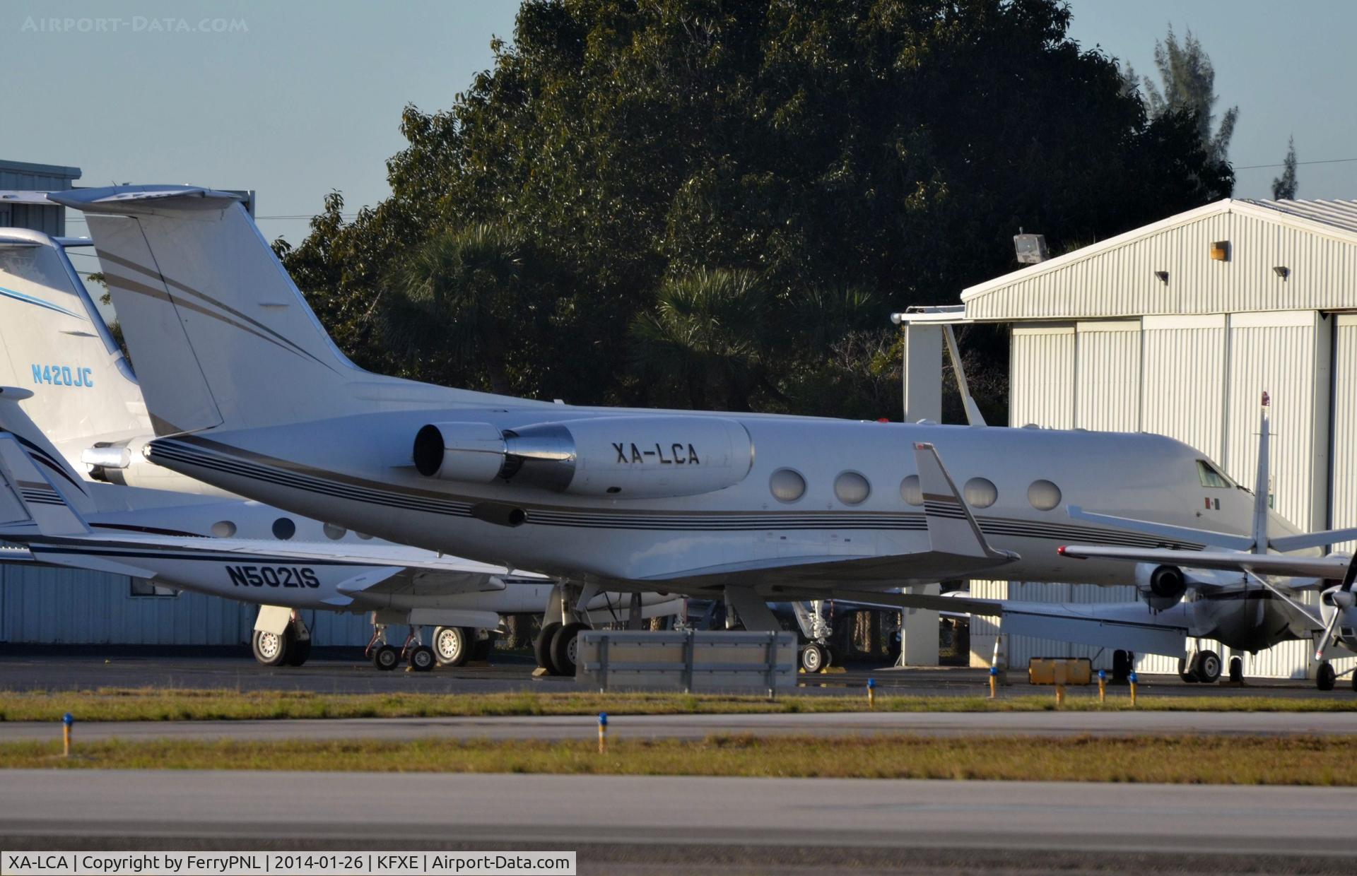 XA-LCA, 1987 Gulfstream Gulfstream 3 C/N 489, Mexican G3 parked in FXE