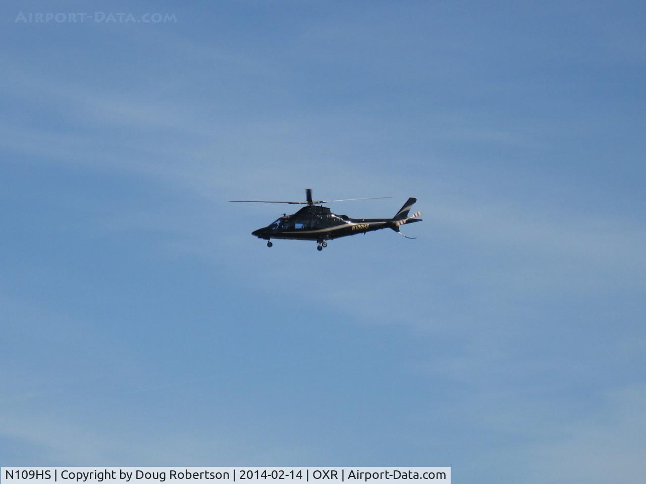 N109HS, 2002 Agusta A-109E C/N 11145, 2002 Agusta A-109E, two P&W(C)206C each rated at 640 shp for takeoff, 567 shp continuous, Vne 168 kt 193 mph, Max cruise at S/L 156 kt 180 mph, approaching airport