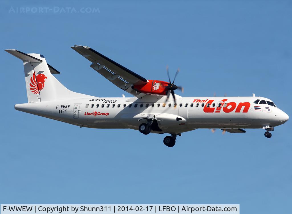 F-WWEW, 2014 ATR 72-600 (72-212A) C/N 1134, C/n 1134 - To be HS-LFH