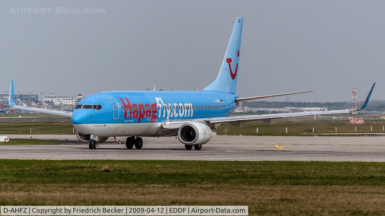 D-AHFZ, 2001 Boeing 737-8K5 C/N 30883, line up for departure