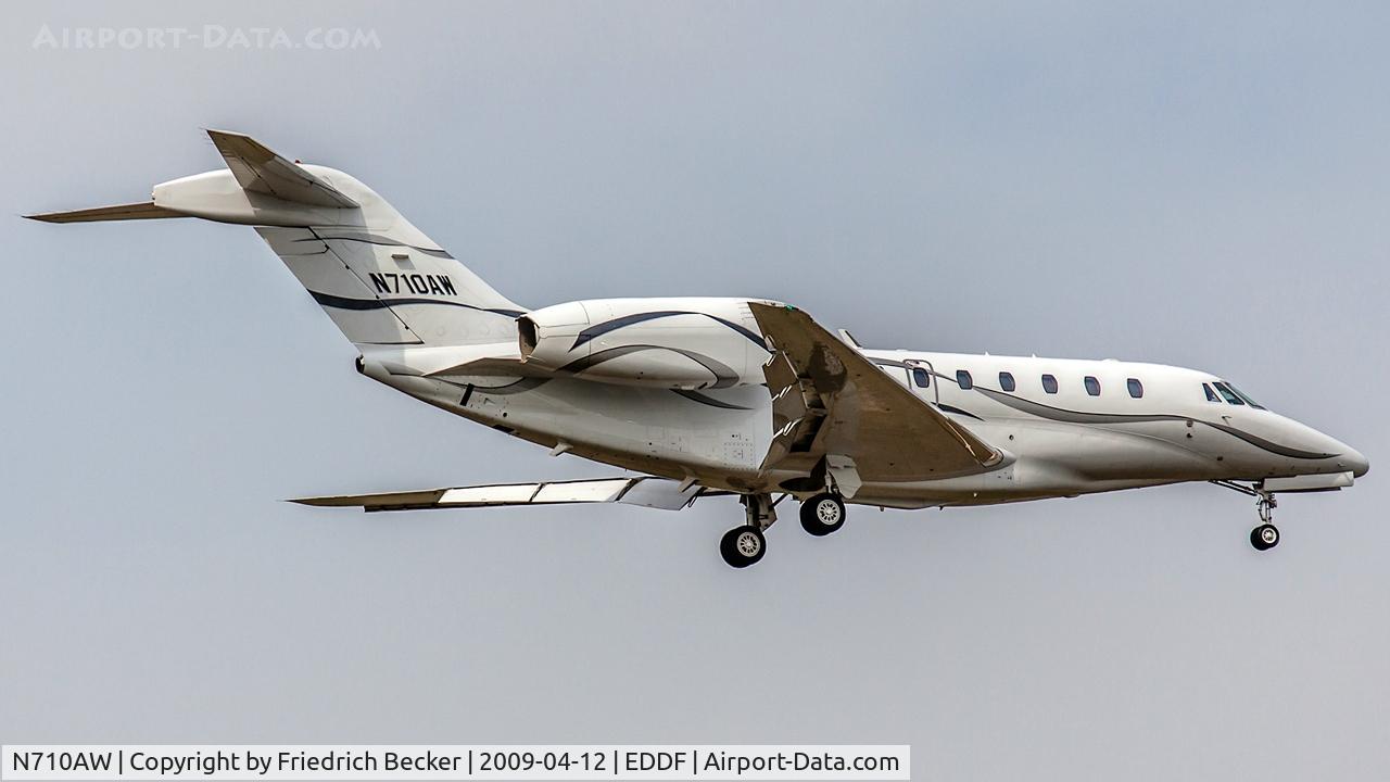 N710AW, 1997 Cessna 750 Citation X C/N 750-0033, on final at Frankfurt