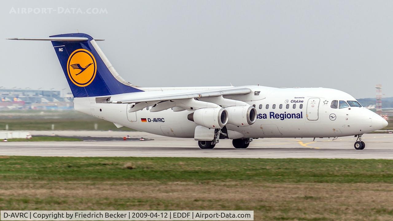 D-AVRC, 1994 British Aerospace Avro 146-RJ85 C/N E.2251, departure via RW18W