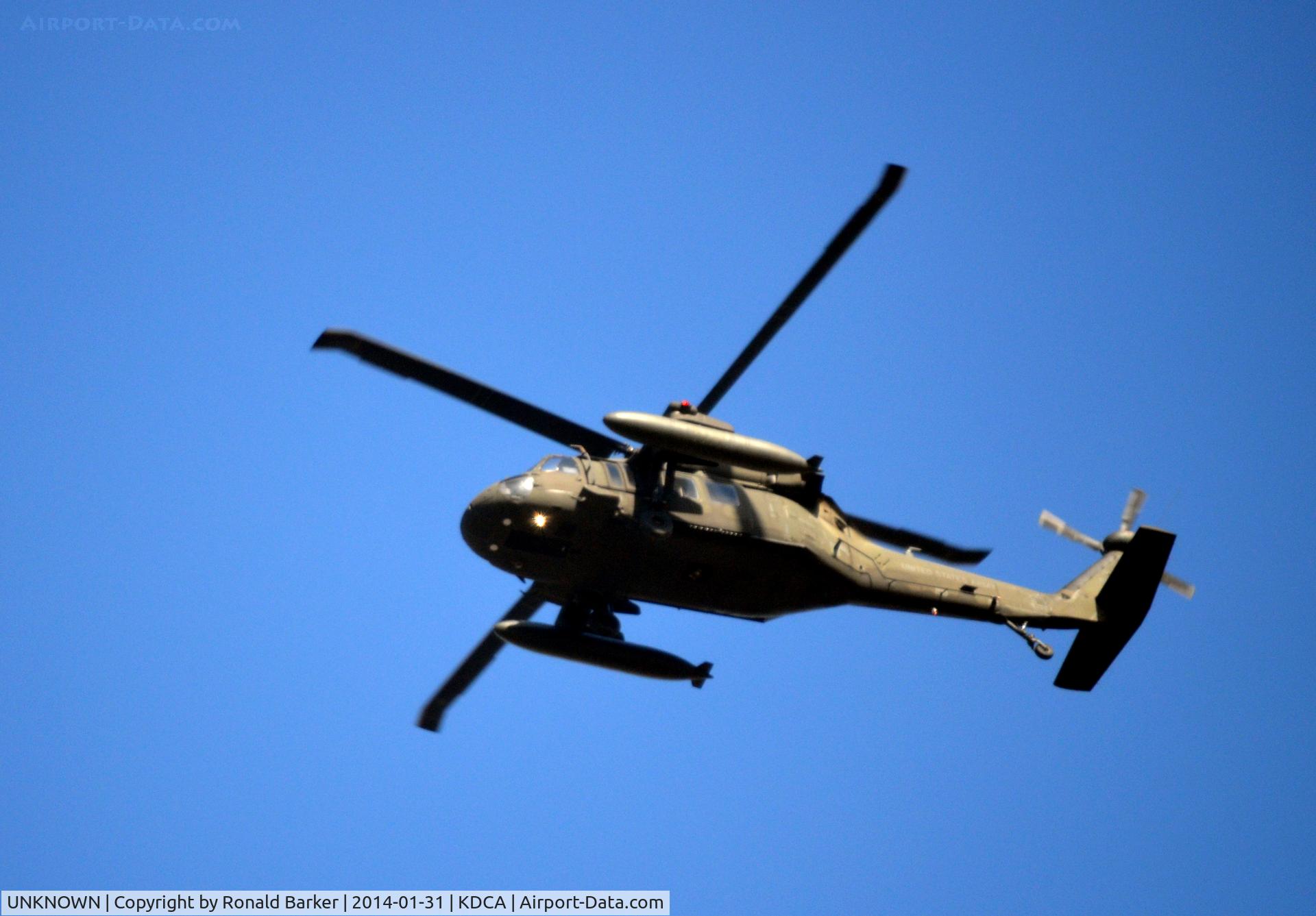 UNKNOWN, Helicopters Various C/N unknown, H-60 flying over National Airport