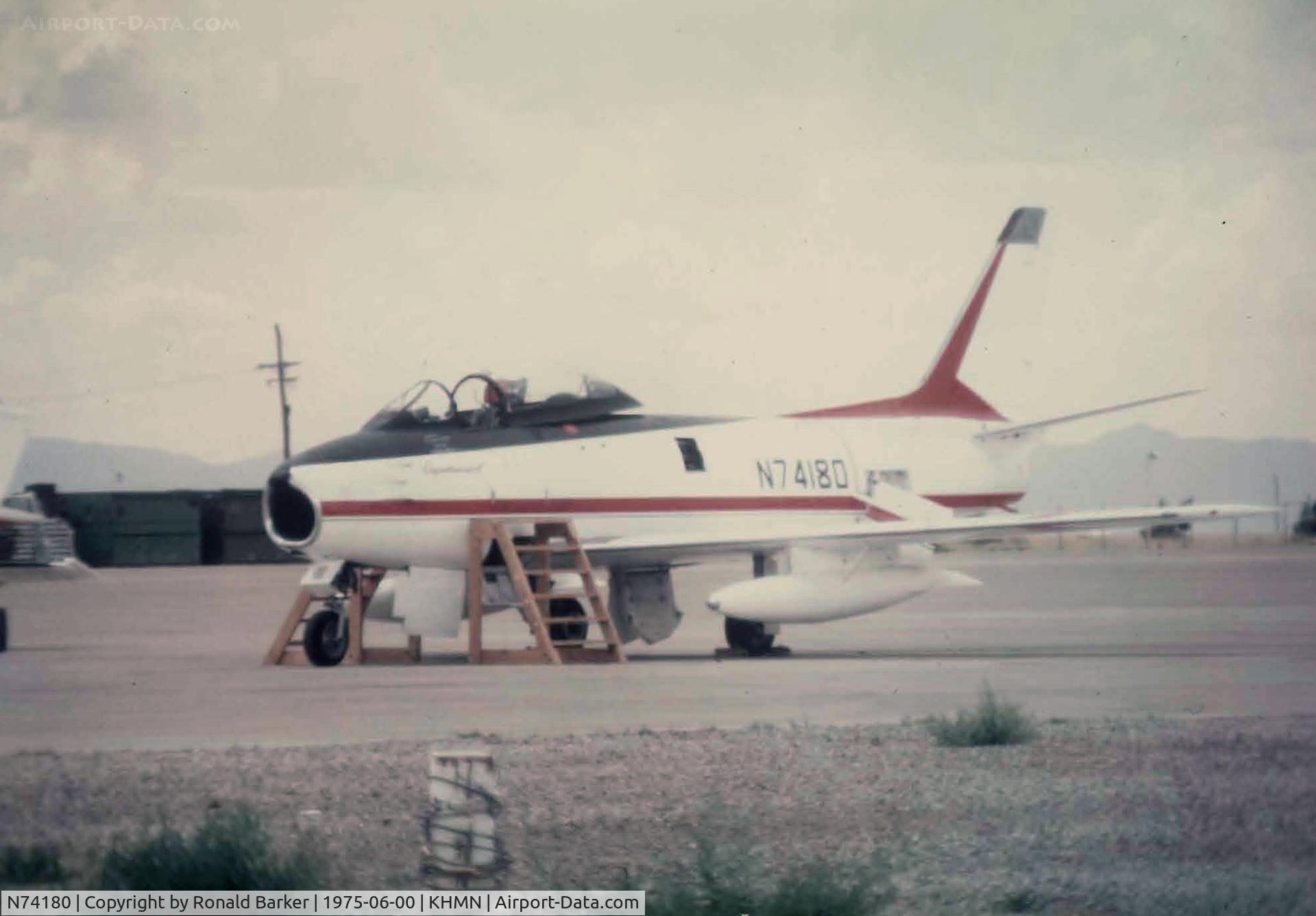 N74180, 1953 Canadair F-86E MK.6 C/N 886, QF-86E at Holloman AFB, NM