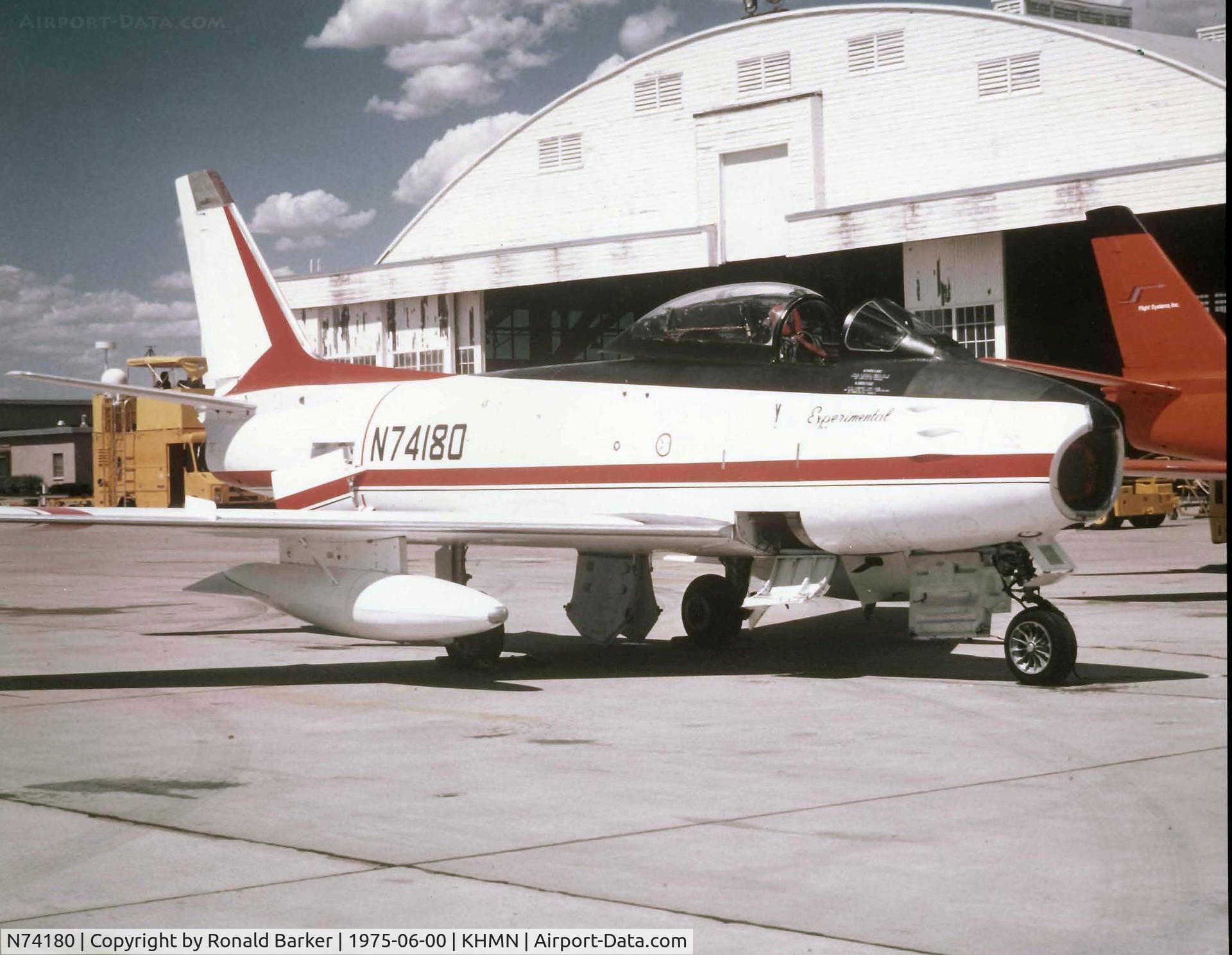 N74180, 1953 Canadair F-86E MK.6 C/N 886, QF-86E at Holloman AFB, NM
