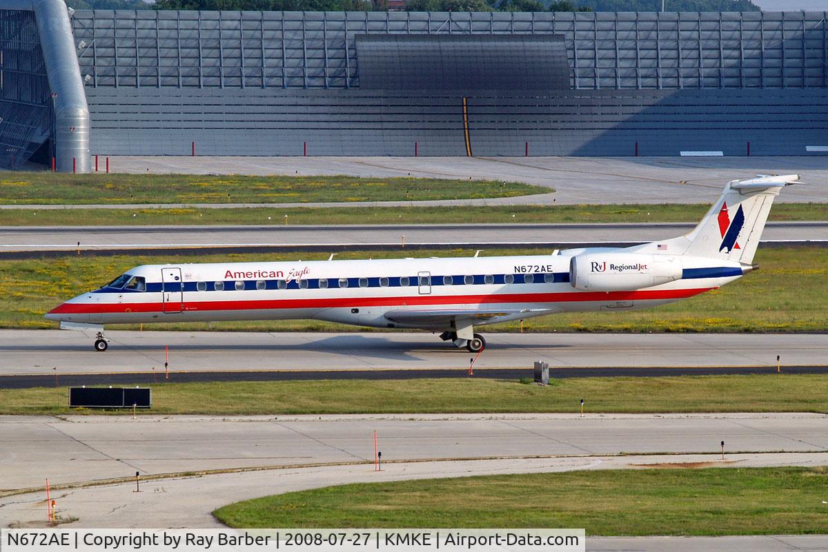 N672AE, 2004 Embraer ERJ-145LR (EMB-145LR) C/N 145794, Embreaer ERJ-145LR [145794] (American Eagle) Milwaukee~N 27/07/2008