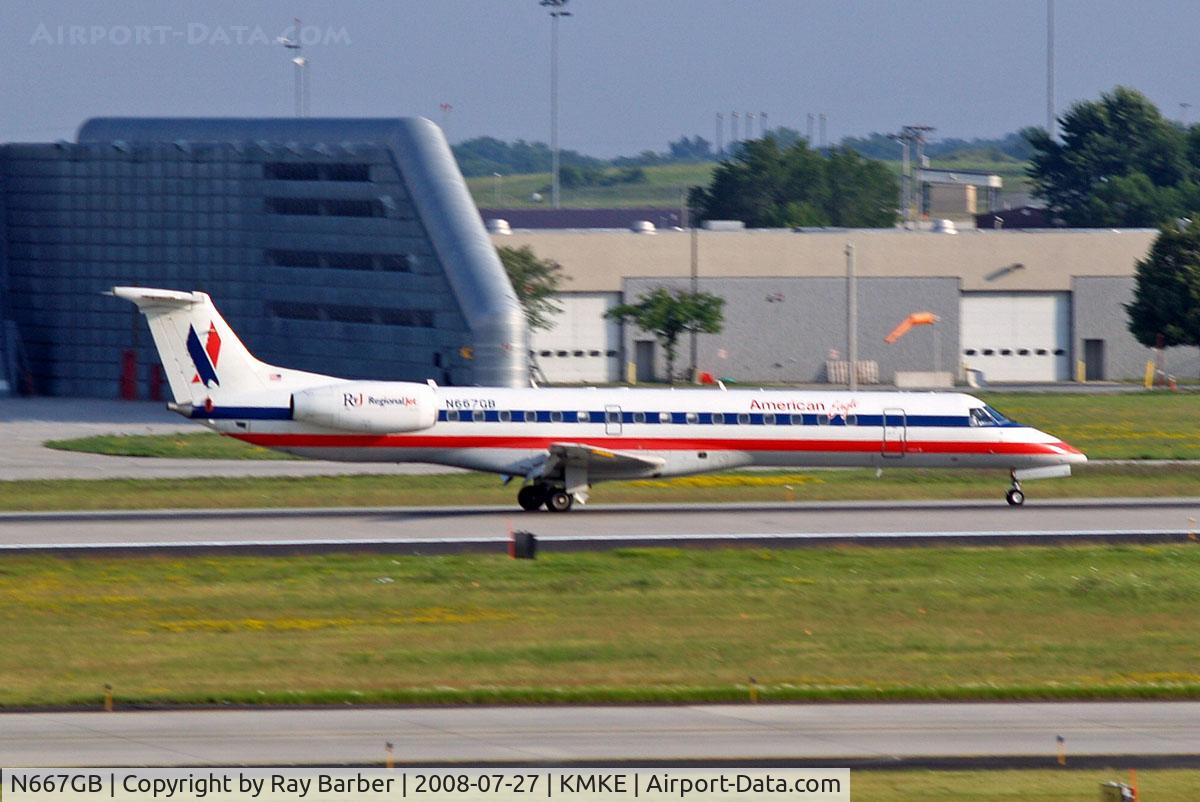 N667GB, 2004 Embraer ERJ-145LR (EMB-145LR) C/N 145784, Embreaer ERJ-145LR [145784] (American Eagle) Milwaukee~N 27/07/2008