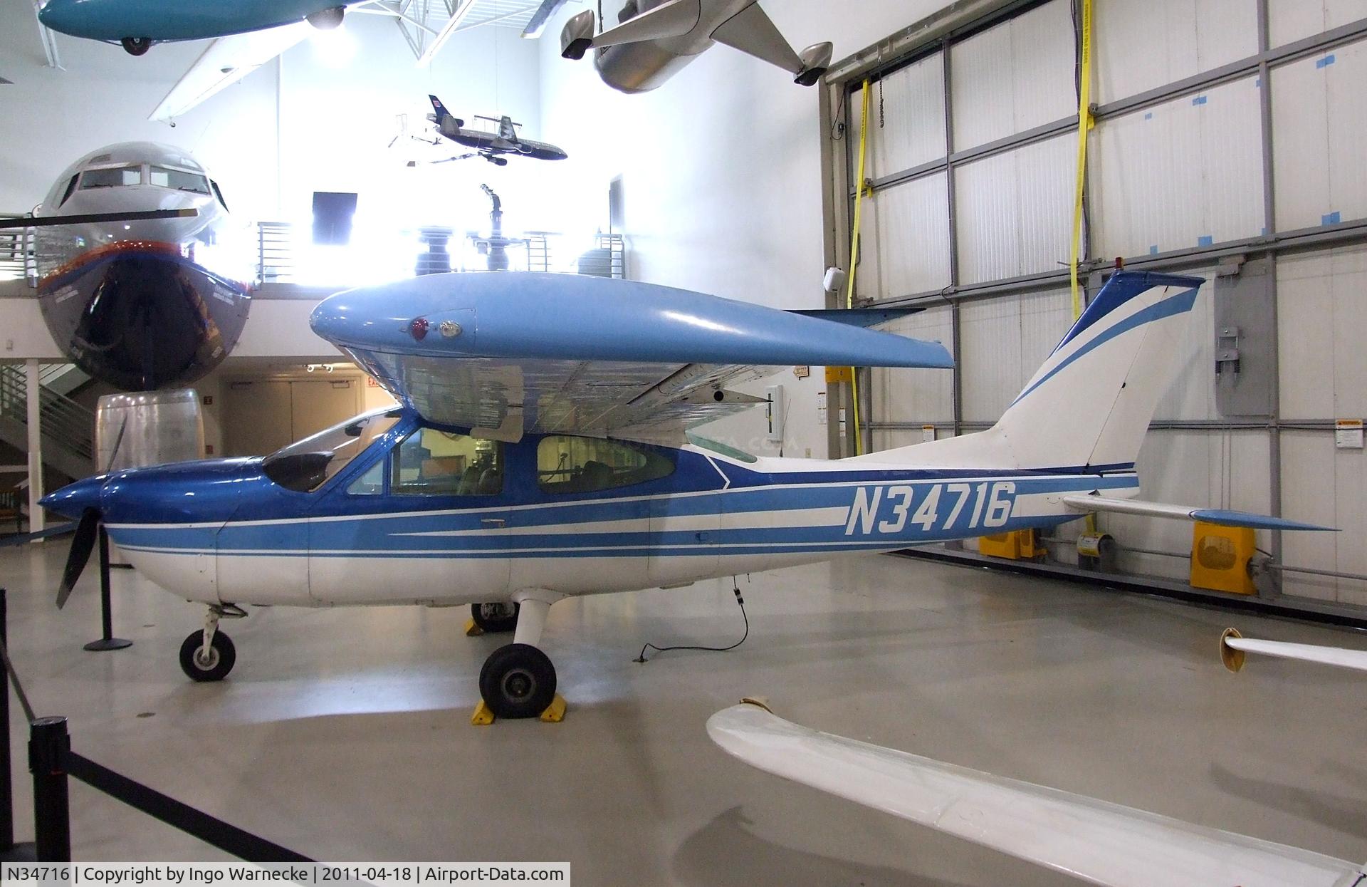 N34716, 1973 Cessna 177B Cardinal C/N 17701954, Cessna 177B Cardinal II at the Hiller Aviation Museum, San Carlos CA