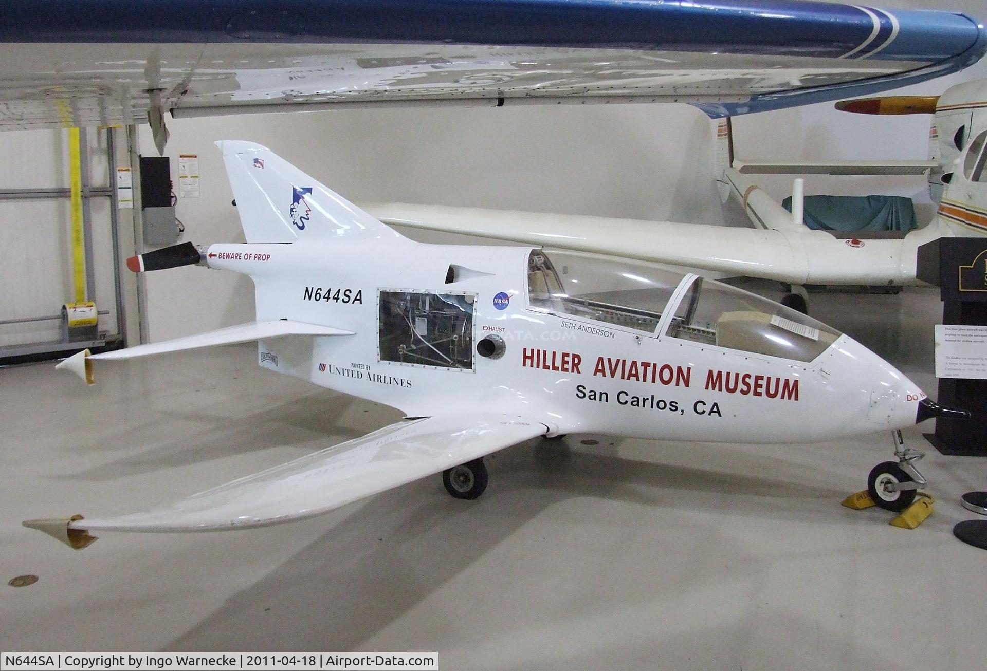N644SA, Bede BD-5B C/N 1 (N644SA), Bede BD-5B at the Hiller Aviation Museum, San Carlos CA