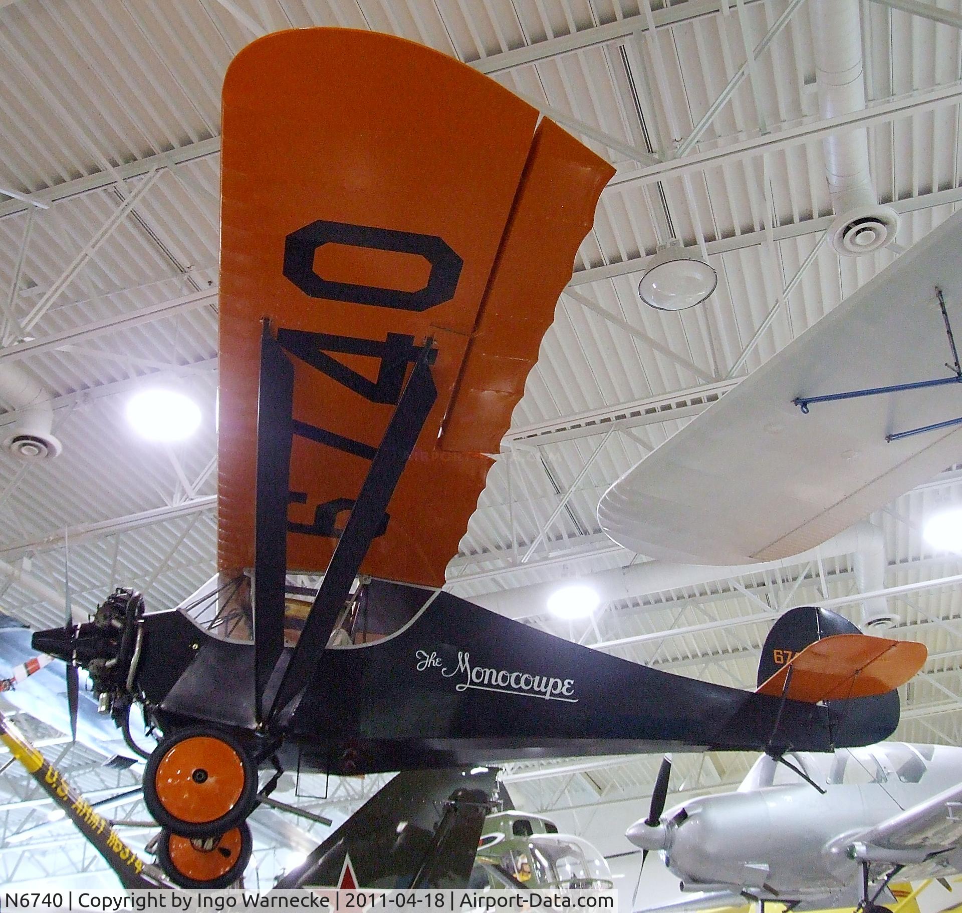 N6740, 1928 Monocoupe 70 C/N 151, Monocoupe 70 at the Hiller Aviation Museum, San Carlos CA