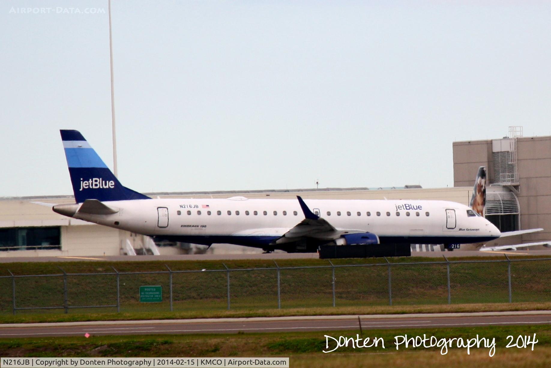 N216JB, 2006 Embraer 190AR (ERJ-190-100IGW) C/N 19000026, JetBlue Flight 1644 (N216JB) 