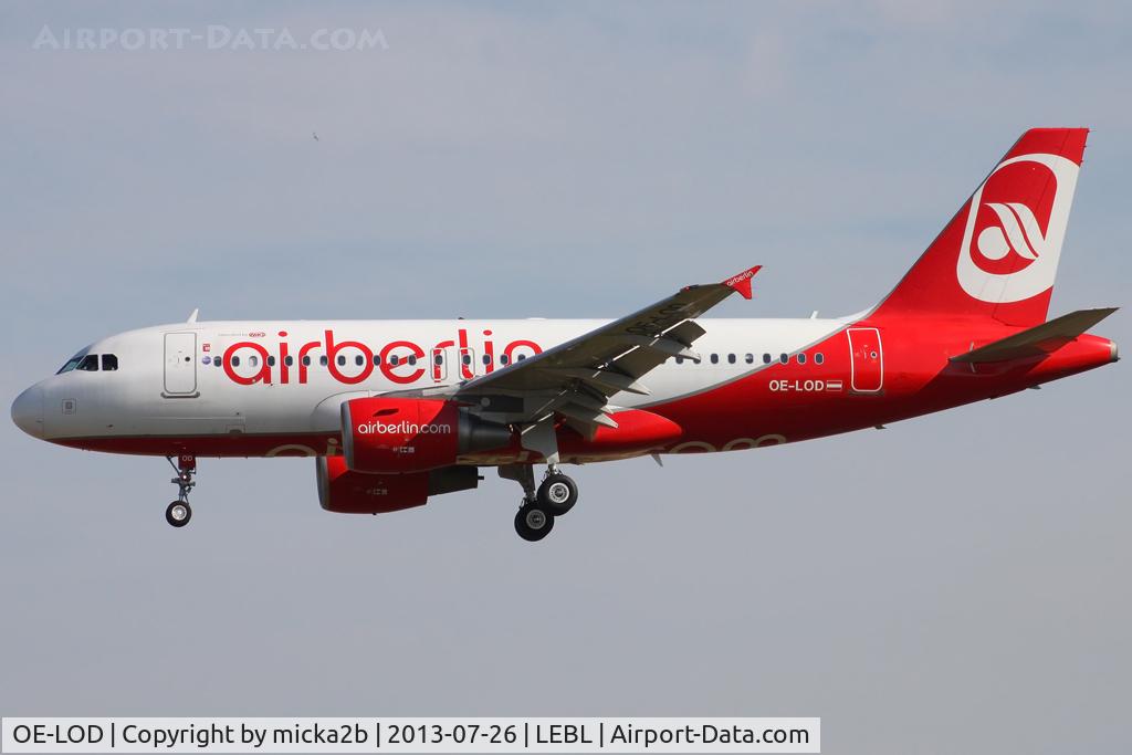 OE-LOD, 2008 Airbus A319-112 C/N 3689, Landing