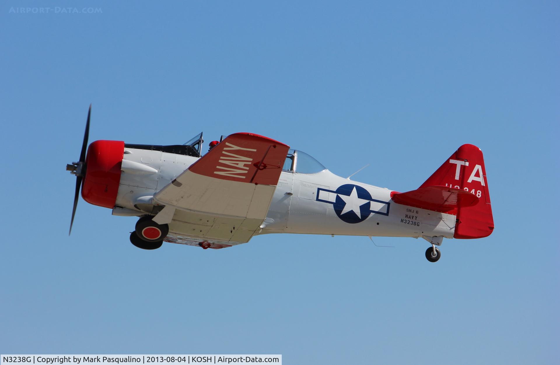 N3238G, 1959 North American SNJ-6 Texan C/N 121-43202, North American SNJ-6