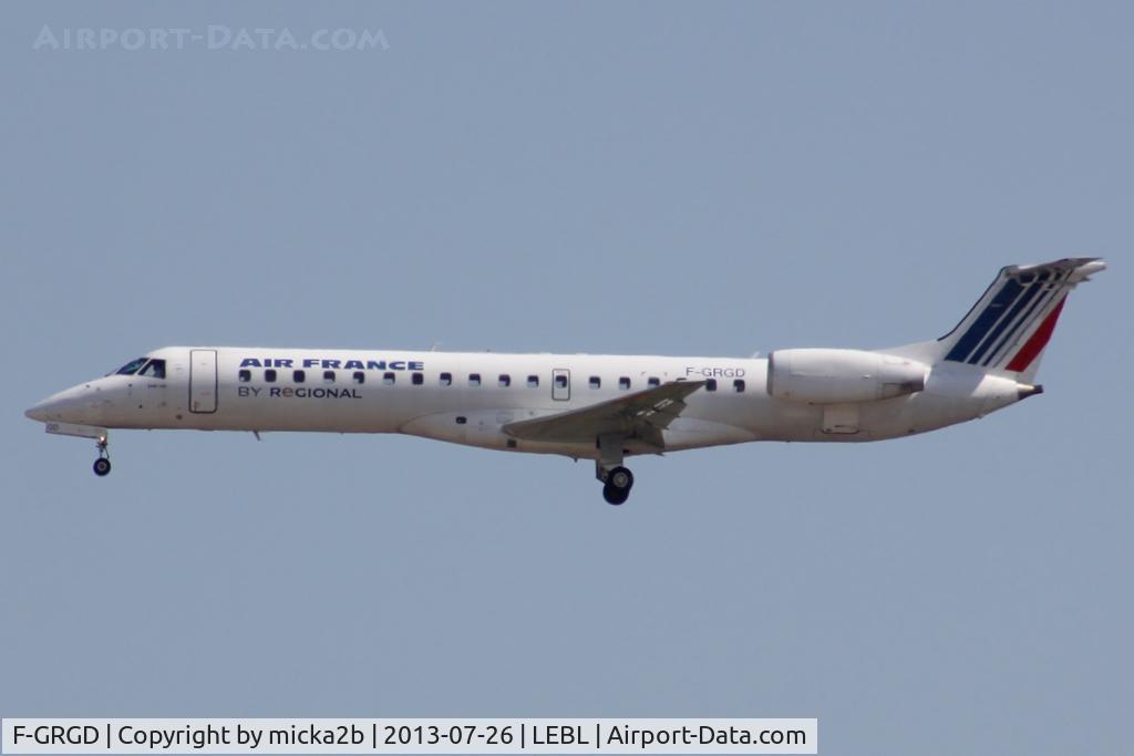 F-GRGD, 1998 Embraer EMB-145EU (ERJ-145EU) C/N 145043, Landing